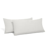 Kissenbezüge aus 100 % Bambus-Viskose - 40x80cm / Weiß