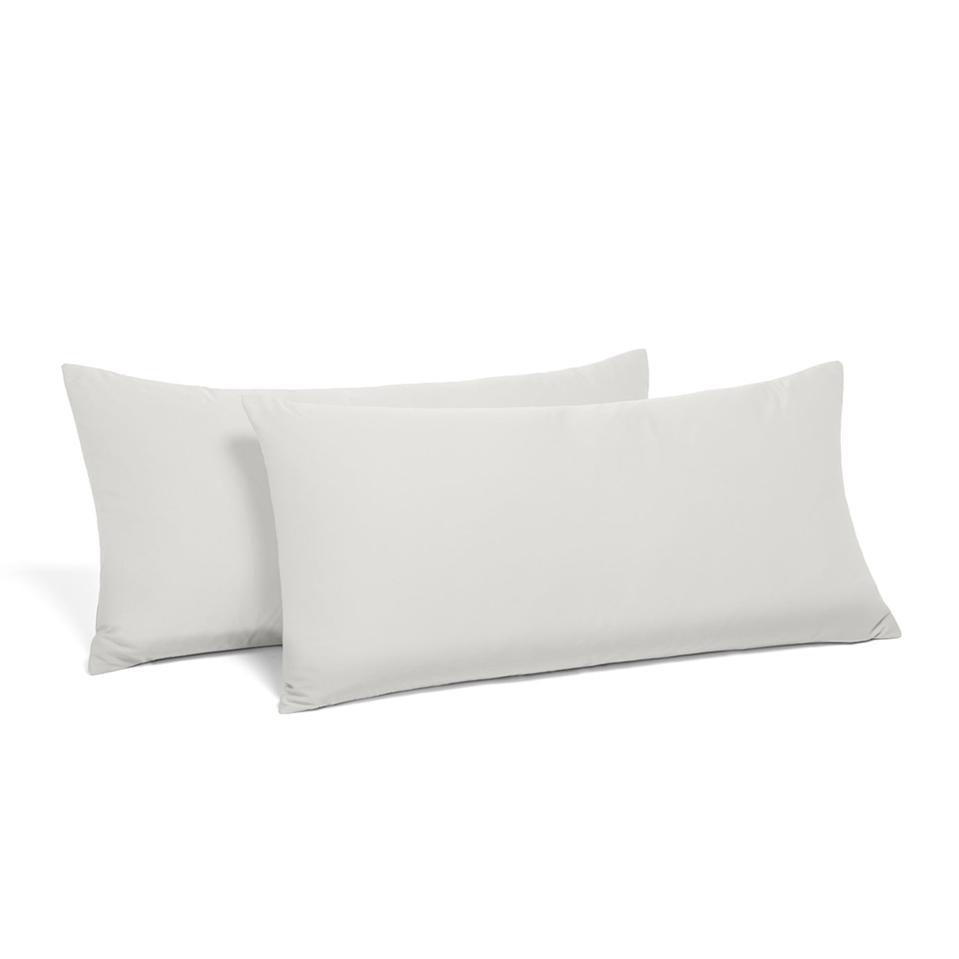 Kissenbezüge aus 100 % Bambus-Viskose - 40x80cm / Weiß